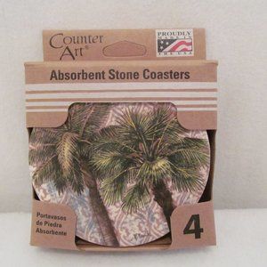 CounterArt Coaster Set (4) Aqua Escape Oasis